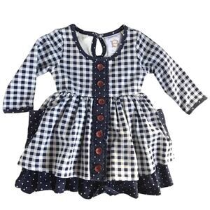 Swoon Baby Clothing Layered Gingham Pocket Dress Size 12mo